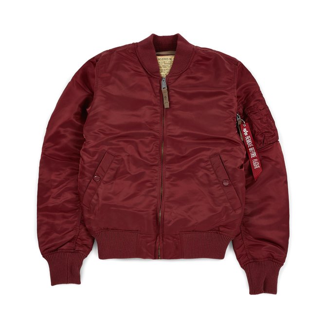 Подростковая куртка бомбер Alpha Industries MA-1 VF 59 Burgundy 191118-184