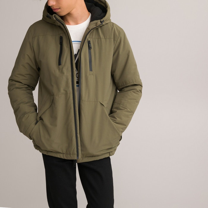 Куртка с капюшоном на флисовой подкладке